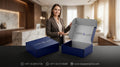 Premium Custom Printed Magnetic Gift Box | Luxury Blue Packaging Box