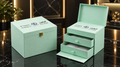 Premium Custom Printed Mint Green Gift Box | Luxury Multi-Drawer Packaging