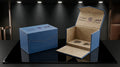 Premium Custom Luxury Gift Box – Elegant Blue Presentation Packaging