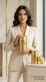 Luxury Gold Perfume Box | Premium Cylindrical Packaging